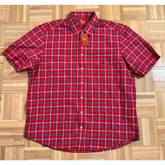 New R.M. Williams Western Button-Down Shirt Mens 3XL Red Plaid & Check - Picture 2 of 7